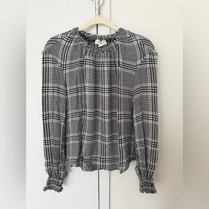 Cloth & Stone Plaid Blouse